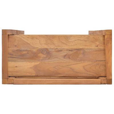vidaXL Estantería de madera maciza de teca 60x30x120 cm