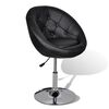 vidaXL Taburete de bar cuero sint&eacute;tico negro