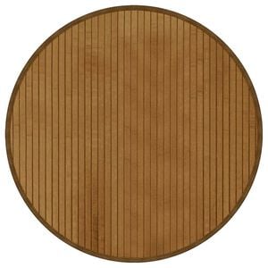 vidaXL Alfombra redonda bamb&uacute; marr&oacute;n 60 cm