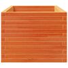 vidaXL Jardinera madera maciza de pino marr&oacute;n cera 90x60x49,5 cm