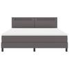 vidaXL Cama tipo Box Spring Gris 180 x 200 cm Cuero sint&eacute;tico