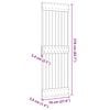 vidaXL Puerta NARVIK madera maciza pino 70x210 cm