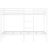 vidaXL Litera sin colch&oacute;n acero blanco 107x203 cm
