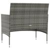 vidaXL Set de muebles de jard&iacute;n 16 pzas y cojines rat&aacute;n sint&eacute;tico gris