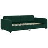 vidaXL Sof&aacute; cama nido con colch&oacute;n terciopelo verde oscuro 100x200 cm