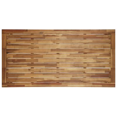 vidaXL Mesa de jardín de madera maciza de acacia 170x90x75 cm