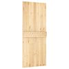 vidaXL Puerta corredera con herrajes madera maciza de pino 85x210 cm