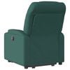 vidaXL Sillón eléctrico reclinable elevable de tela verde oscuro