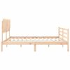 vidaXL Estructura de cama con cabecero madera maciza 200x200 cm