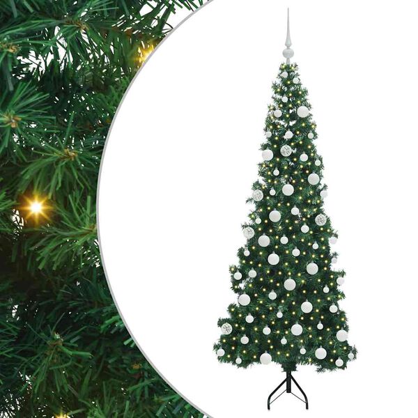 vidaXL &Aacute;rbol de Navidad Artificial de Esquina Verde 180 cm PVC y Metal