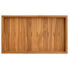 vidaXL Bandeja de madera de teca maciza 60x35 cm