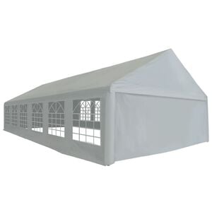 vidaXL Carpa para fiestas PE gris 6x12 m