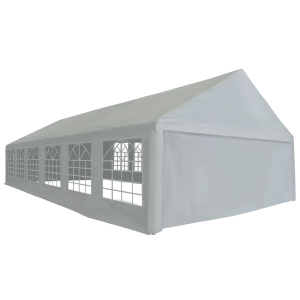 vidaXL Carpa para fiestas PE gris 6x12 m