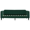 vidaXL Sof&aacute; cama nido con cajones terciopelo verde oscuro 100x200 cm