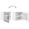 vidaXL Mueble de Cocina con puerta 2 pcs Gris Concreto 40 x 31 x 40 cm