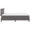 vidaXL Cama tipo Box Spring Gris 160 x 200 cm Cuero sint&eacute;tico