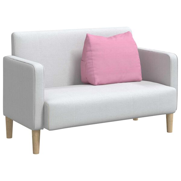 vidaXL Coj&iacute;n de Espalda Rosa 60 x 20 x 50 cm tela