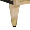 vidaXL Mesita de noche de madera maciza de mango 40x33x46 cm