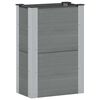 vidaXL Arriate elevado Gris 50 x 30 x 72 cm alu.