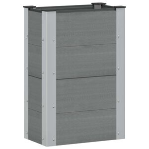 vidaXL Arriate elevado Gris 50 x 30 x 72 cm