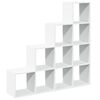 vidaXL Librer&iacute;a divisora 4 niveles madera blanca 131,5x29x131,5 cm