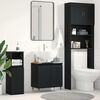 vidaXL Mueble de lavabo para baño Roble Negro 58 x 33 x 60 cm