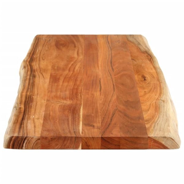 vidaXL Tablero de mesa rectangular borde natural acacia 140x60x2,5 cm