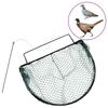 vidaXL Trampa para pájaros acero verde 50 cm