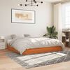 vidaXL Cama sin colch&oacute;n madera maciza de pino marr&oacute;n cera 200x200 cm