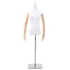 vidaXL Maniqu&iacute; Ajustable 156-226 cm con Base Femenino PP Blanco