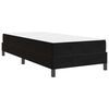 vidaXL Cama tipo Box Spring con colchón Negro 80 x 200 cm tela