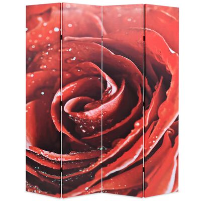 vidaXL Biombo divisor plegable 160x170 cm rosa roja