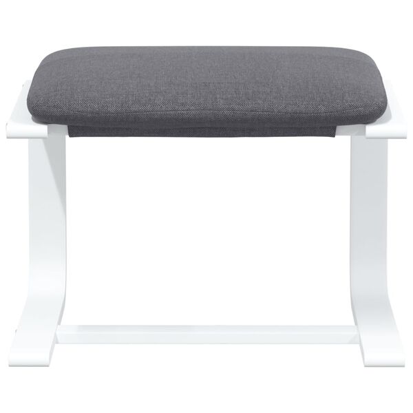 vidaXL Reposapi&eacute;s de tela gris oscuro 51x41x40 cm