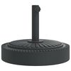 vidaXL Base de sombrilla semicircular para palos de &Oslash;38/ 48 mm 25 kg