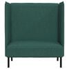 vidaXL Sofa de Espalda Alta 101cm Verde oscuro tela