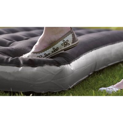 Outwell Colchón inflable Classic Single almohada y bomba negro gris