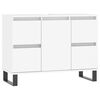 vidaXL Mueble de ba&ntilde;o madera de ingenier&iacute;a blanco 80x33x60 cm