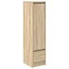 vidaXL Aparador alto roble Sonoma 29,5x34x119,5cm madera de ingenier&iacute;a