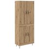vidaXL Aparador alto 2 uds. Roble artisan 69,5 x 34 x 180 cm