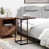 vidaXL Mesa auxiliar de madera de ingenier&iacute;a negro 40x30x59 cm