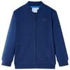 vidaXL Sudadera infantil con cremallera azul marino 92