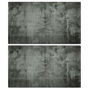 vidaXL Tablas de cortar 2 uds con dise&ntilde;o de hormig&oacute;no vidrio templado