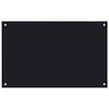 vidaXL Protecci&oacute;n salpicaduras cocina vidrio templado negro 80x50 cm