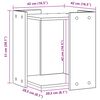 vidaXL Mueble arenero para gatos madera roble artisian 42x42x51 cm