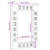 vidaXL Espejo de ba&ntilde;o Nogal 50 x 70 x 2,5 cm Madera de mango maciza