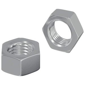 vidaXL Tuerca Hexagonal 2 uds. Plateado M6 Metal