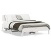 vidaXL Estructura de cama sin colch&oacute;n madera de pino blanca 140x200 cm