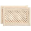 vidaXL Puertas de armario entramado 2 uds madera pino 59,5x39,5 cm