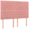 vidaXL Cama box spring con colch&oacute;n terciopelo rosa 140x200 cm