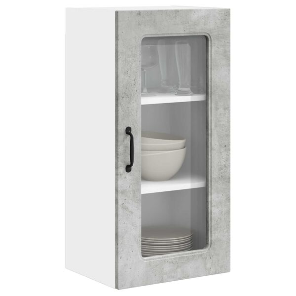 vidaXL Mueble de Cocina Kalmar Gris Concreto 40 x 31 x 80 cm